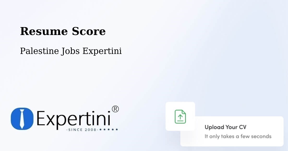 Resume Score & Job Description Match Tool – Rām Allāh & Al Bīrah - Palestine Jobs Expertini